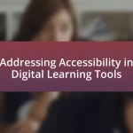 Addressing Accessibility in Digital Learning Tools