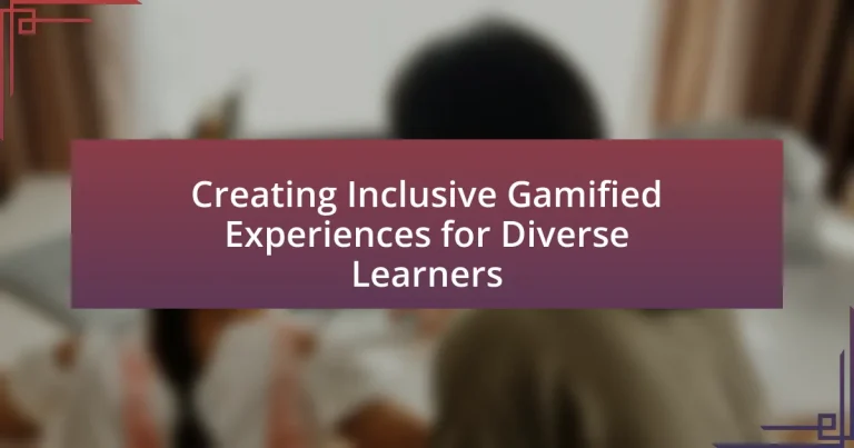 Creating Inclusive Gamified Experiences for Diverse Learners