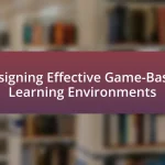 Designing Effective Game-Based Learning Environments