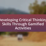 Developing Critical Thinking Skills Through Gamified Activities