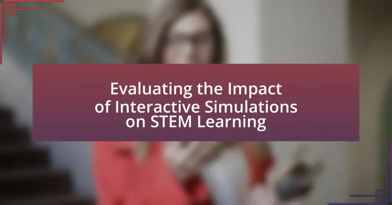 Evaluating the Impact of Interactive Simulations on STEM Learning