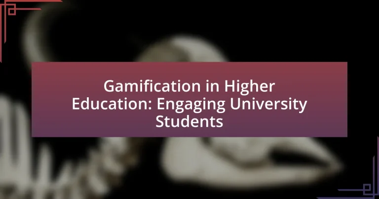 Gamification in Higher Education: Engaging University Students
