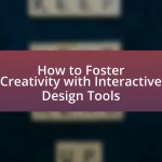 How to Foster Creativity with Interactive Design Tools