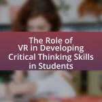 The Role of VR in Developing Critical Thinking Skills in Students