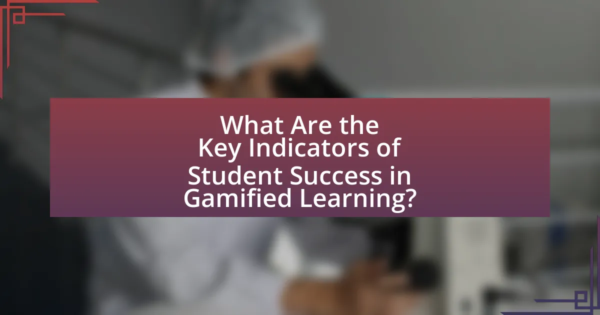 What Are the Key Indicators of Student Success in Gamified Learning?