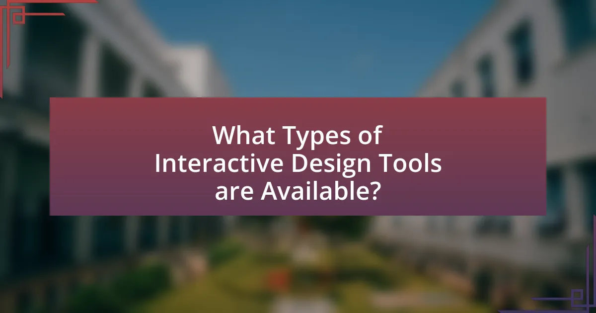 What Types of Interactive Design Tools are Available?