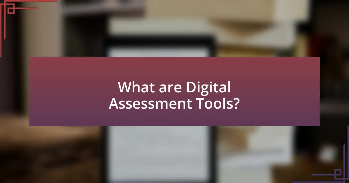 What are Digital Assessment Tools?